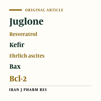 Potential Anti-Tumor Activity of Kefir-Induced Juglone and Resveratrol Fractions Against Ehrlich Ascites Carcinoma-Bearing BALB/C Mice