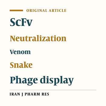 Isolation of Polyclonal Single-Chain Fragment Variable (scFv) Antibodies Against Venomous Snakes of Iran and Evaluation of Their Capability in Neutralizing the Venom