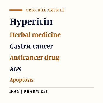 Hypericin Induces Apoptosis in AGS Cell Line with No Significant Effect on Normal Cells