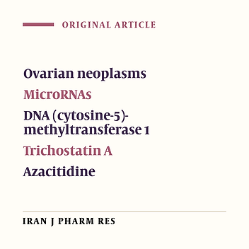 Epidrug Modulated Expression of MiR­-152 and MiR-148a Reverse Cisplatin Resistance in Ovarian Cancer Cells: An Experimental In-vitro Study