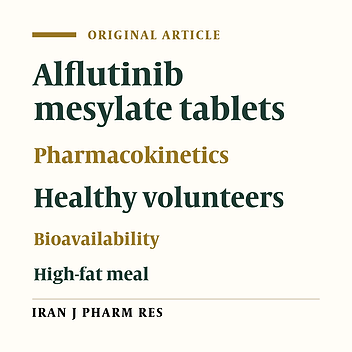 A Randomized, Open, Single-Centre, Crossed Study of the Effect of Food on the Pharmacokinetics of One Oral Dose of Alflutinib Mesylate Tablets (AST2818) in Healthy Male Subjects