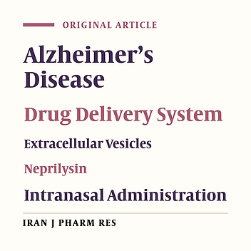 Extracellular Vesicles as a Neprilysin Delivery System Memory Improvement in Alzheimer’s Disease