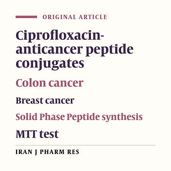 Design, Synthesis and Biological Evaluation of Ciprofloxacin- Peptide Conjugates as Anticancer Agents