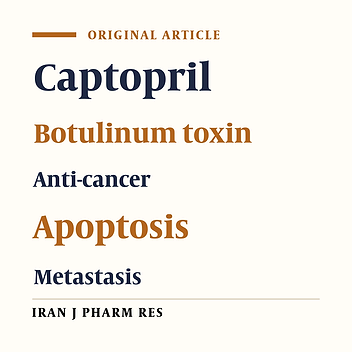 Anti-cancer Potential of Captopril and Botulinum Toxin Type-A and Associated p53 Gene Apototic Stimulating Activity