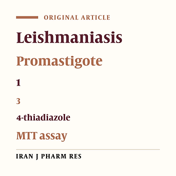 Novel 5-(nitrothiophene-2-yl)-1,3,4-Thiadiazole Derivatives: Synthesis and Antileishmanial Activity against promastigote stage of Leishmania major