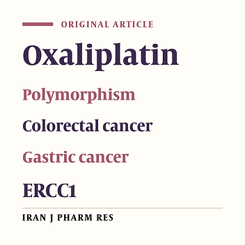 Study of the Relationship between ERCC1 Polymorphisms and Response to Platinum-based Chemotherapy in Iranian Patients with Colorectal and Gastric Cancers