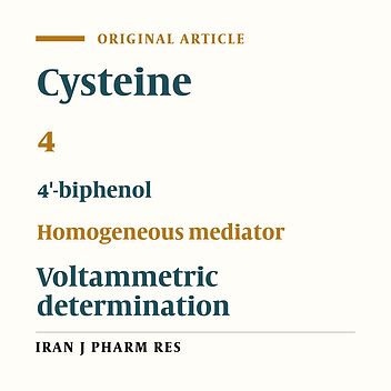 Voltammetric Determination of Cysteine (2-amino-3-mercaptopropanoic acid, CySH) by Means of 4,4′-biphenol as a Homogeneous Mediator
