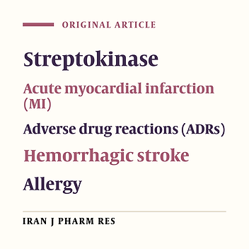 The Streptokinase Therapy Complications and its Associated Risk Factors in Patients with Acute ST Elevation Myocardial Infarction