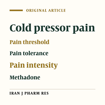 Relationship between Serum Methadone Concentration and Cold Pressor Pain Sensitivity in Patients Undergoing Methadone Maintenance Therapy