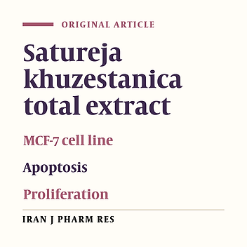 In-Vitro Anti-Proliferative and Pro-Apoptotic Properties of Sutureja Khuzestanica on Human Breast Cancer Cell Line (MCF-7) and Its Synergic Effects with Anticancer Drug Vincristine
