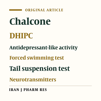 Antidepressant-like Effect of a Chalcone Compound, DHIPC and Its Possible Mechanism