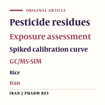 Exposure Assessment for Some Pesticides through Rice Consumption in Iran Using a Multiresidue Analysis by GC-MS
