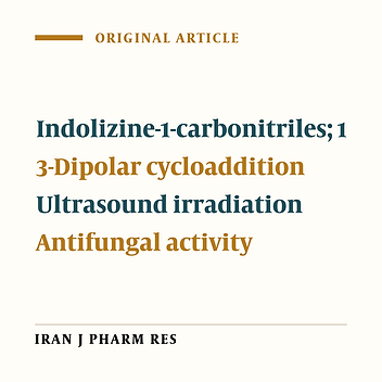 Design, Synthesis, Biological Evaluation and Molecular Modeling Study of Novel Indolizine-1-Carbonitrile Derivatives as Potential Anti-Microbial Agents