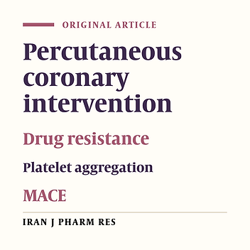 The Impact of Clopidogrel Resistance on Clinical Outcome of Iranian Patients Undergoing Percutaneous Coronary Intervention