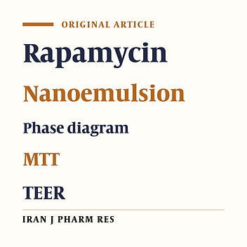 Rapamycin-Loaded, CapryolTM 90 and Oleic Acid Mediated Nanoemulsions: Formulation Development, Characterization and Toxicity Assessment