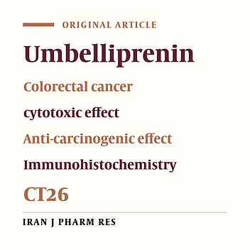 Antitumor Effects of Umbelliprenin in a Mouse Model of Colorectal Cancer