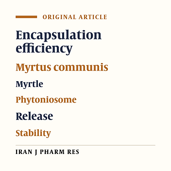 Phytoniosome: a Novel Drug Delivery for Myrtle Extract