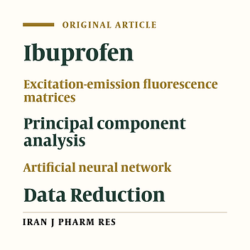 Combined Unfolded Principal Component Analysis and Artificial Neural Network for Determination of Ibuprofen in Human Serum by Three-Dimensional Excitation–Emission Matrix Fluorescence Spectroscopy