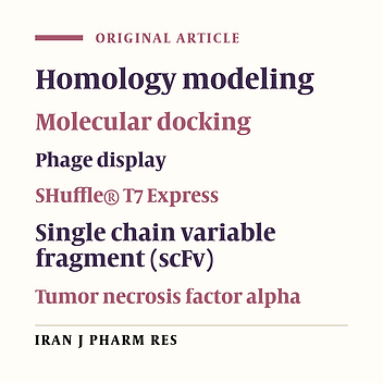 Isolation and Characterization of Novel Phage Displayed scFv Fragment for Human Tumor Necrosis Factor Alpha and Molecular Docking Analysis of Their Interactions