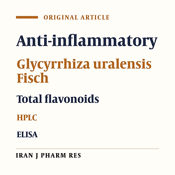 Chemical Profile and Anti-inflammatory Activity of Total Flavonoids from Glycyrrhiza Uralensis Fisch