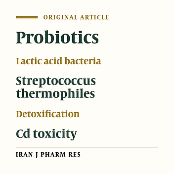 Protective Efficacy of Streptococcus Thermophilus Against Acute Cadmium Toxicity in Mice