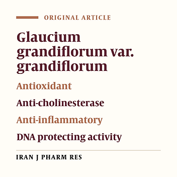 Antioxidant, Anti-acetylcholinesterase, Anti-inflammatory and DNA Protection Activities of Glaucium grandiflorum var. grandiflorum