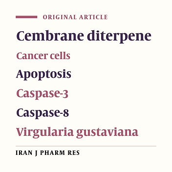 Inducing Apoptosis of Cancer Cells Using Sea Pen Virgularia gustaviana Extract Which is Comparable to Cembrane Diterpene Sarcophine