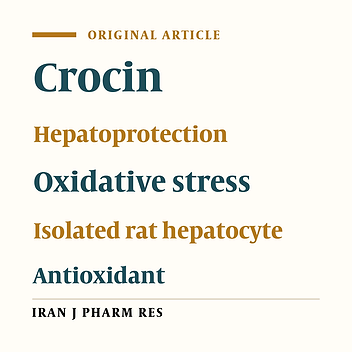 Crocin Prevents Sub-Cellular Organelle Damage, Proteolysis and Apoptosis in Rat Hepatocytes: A Justification for Its Hepatoprotection