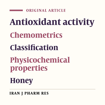 Characterization and Classification of Iranian Honey Based on Physicochemical Properties and Antioxidant Activities, with Chemometrics Approach