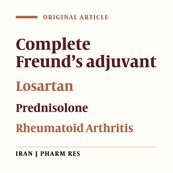Effect of Losartan in Complete Freund’s Adjuvant –Induced Arthritis in Rats