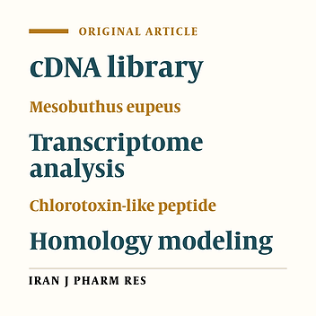 First Transcriptome Analysis of Iranian Scorpion, Mesobuthus Eupeus Venom Gland