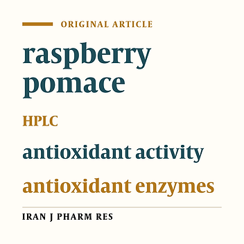 Phenolic Profile, Antiradical and Antitumour Evaluation of Raspberries Pomace Extract from Serbia