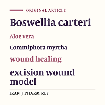 Evaluation of the Wound Healing Activity of a Traditional Compound Herbal Product Using Rat Excision Wound Model