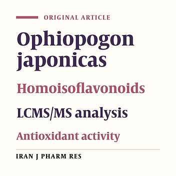 Homoisoflavonoids and the Antioxidant Activity of Ophiopogon japonicus Root