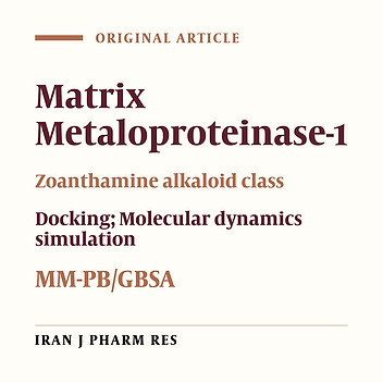 Molecular Dynamics and Docking Investigations of Several Zoanthamine-Type Marine Alkaloids as Matrix Metaloproteinase-1 Inhibitors