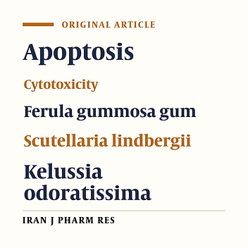 The Evaluation and Comparing of Cytotoxic Effects of Ferula gummosa Gum, Scutellaria lindbergii, Kelussia odoratissima and Artemisia kopetdaghensis Extracts on ACHN Cell Line