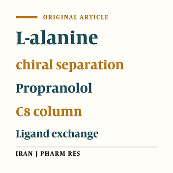 Development of a New Method Based on Chiral Ligand-Exchange Chromatography for the Enantioseparation of Propranolol