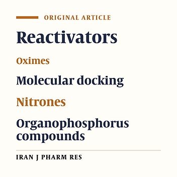 Docking Studies, Synthesis, and In-vitro Evaluation of Novel Oximes Based on Nitrones as Reactivators of Inhibited Acetylcholinesterase