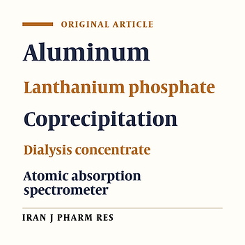 Determination of Aluminum in Dialysis Concentrates by Atomic Absorption Spectrometry after Coprecipitation with Lanthanum Phosphate