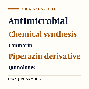 Synthesis and Study of Some New Quinolone Derivatives Containing a 3-acetyl Coumarin for Their Antibacterial and Antifungal Activities