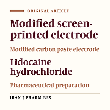 Development of Novel Potentiometric Sensors for Determination of Lidocaine Hydrochloride in Pharmaceutical Preparations, Serum and Urine Samples