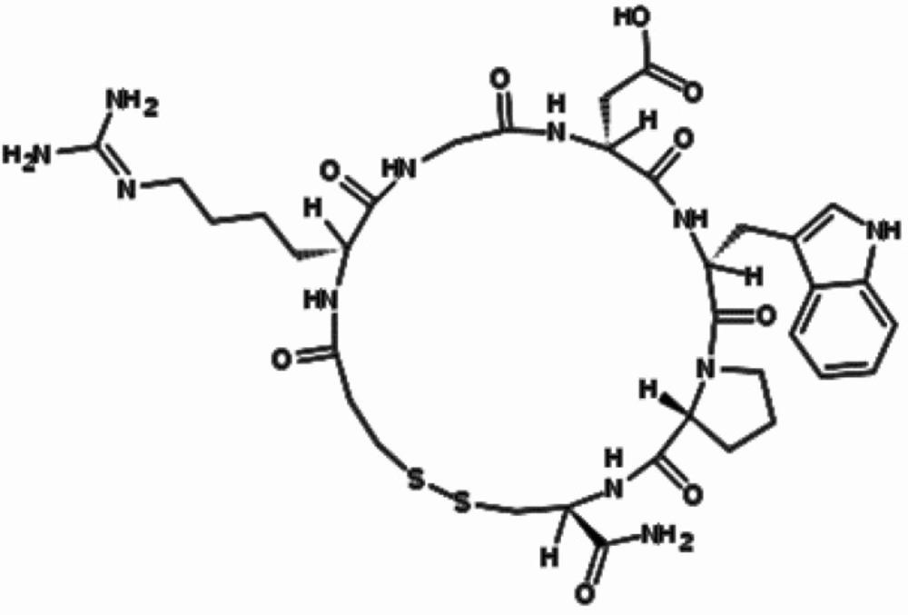 Chemical structure of eptifibatide