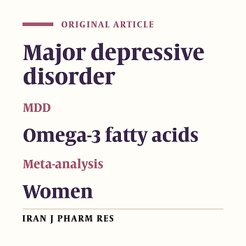 Omega-3 Fatty acids as Monotherapy in Treating Depression in Pregnant Women: a Meta- Analysis of Randomized Controlled Trials