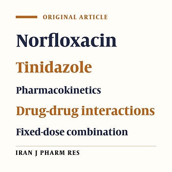 Effect of Tinidazole on Norfloxacin Disposition