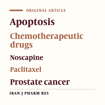 Synergistic Anticancer Effect of Paclitaxel and Noscapine on Human Prostate Cancer Cell Lines