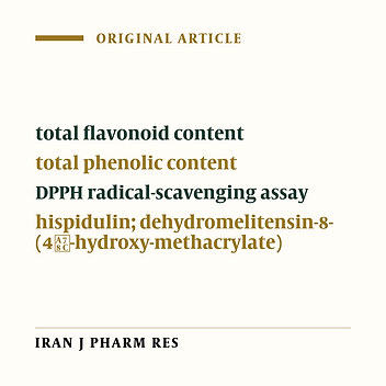 Antibacterial Activity of Onopordum Espinae: Identification of Hispidulin and Dehydromelitensin-8-(4ꞌ-Hydroxy-Methacrylate)