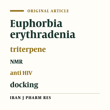 Triterpene Constituents of Euphorbia Erythradenia Bioss. and their Anti-HIV Activity