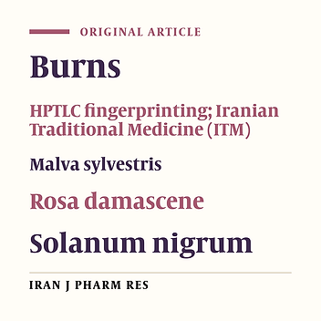 Formulation of a Traditionally Used Polyherbal Product for Burn Healing and HPTLC Fingerprinting of Its Phenolic Contents
