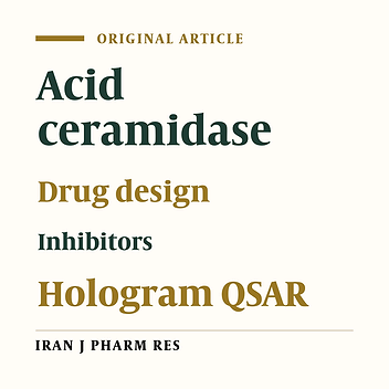 Fragment-Based Hologram QSAR Studies on a Series of
2,4-Dioxopyrimidine-1-Carboxamides As Highly Potent Inhibitors of Acid
Ceramidase
