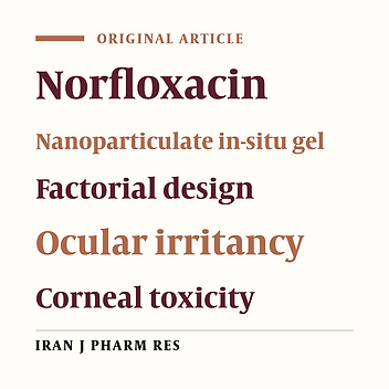 Norfloxacin Loaded pH Triggered Nanoparticulate in-situ Gel for Extraocular Bacterial Infections: Optimization, Ocular Irritancy and Corneal Toxicity